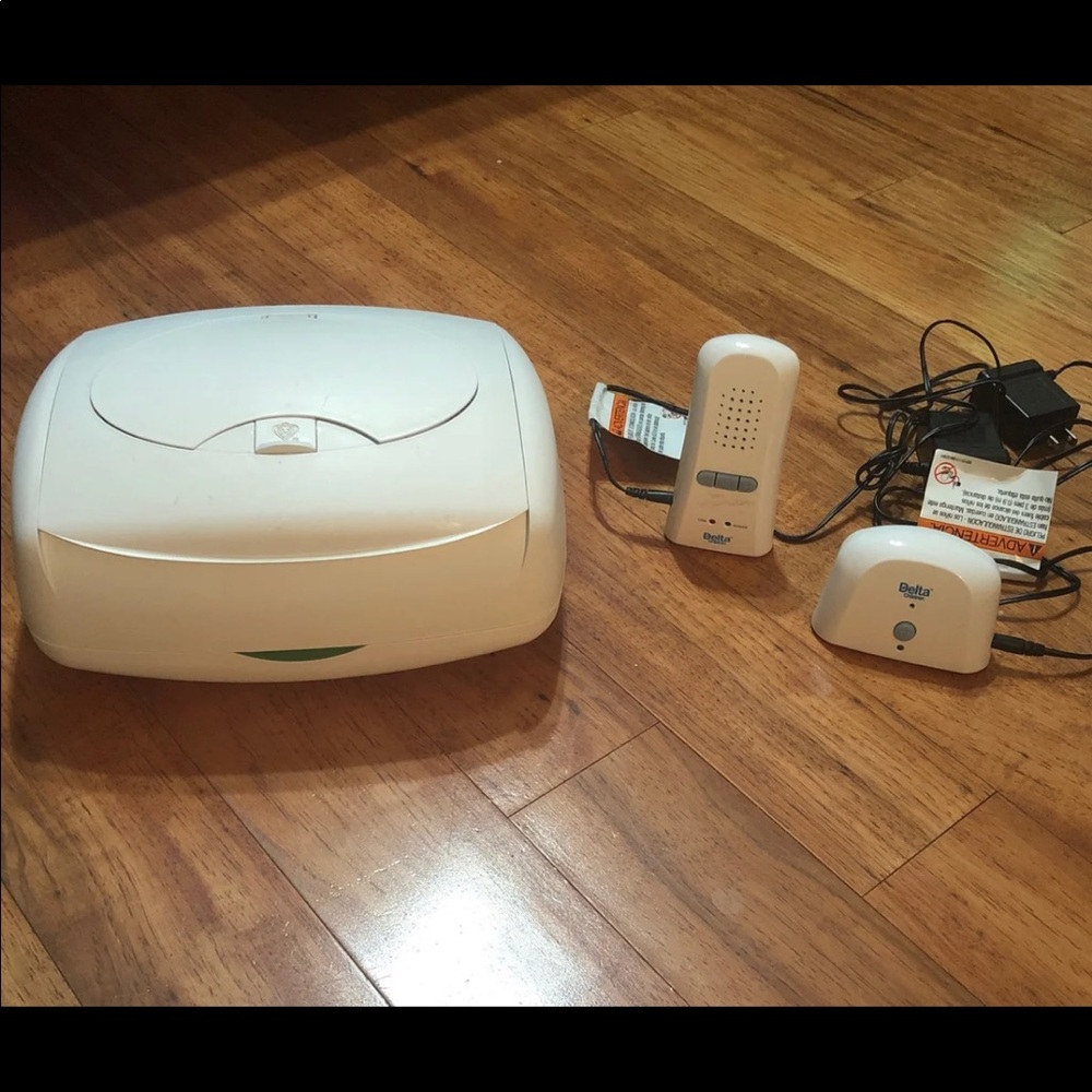 Baby wipe warmer and baby voice monitors